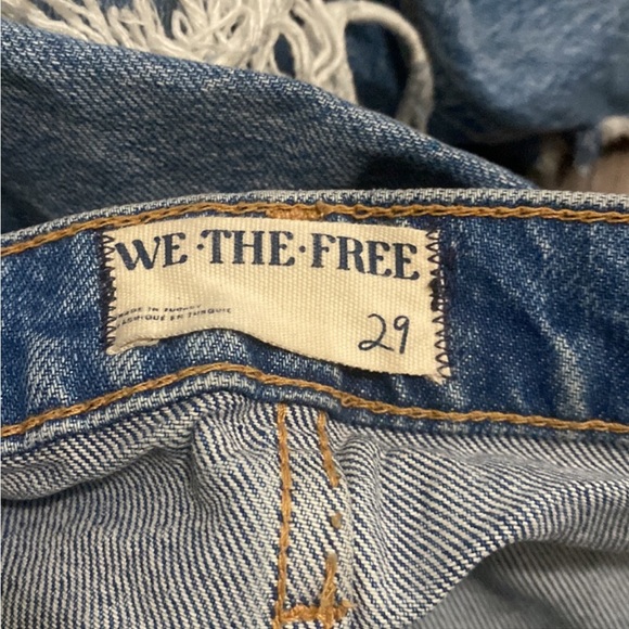 Free People Blue Ankle Cropped Jeans - Picture 7 of 7